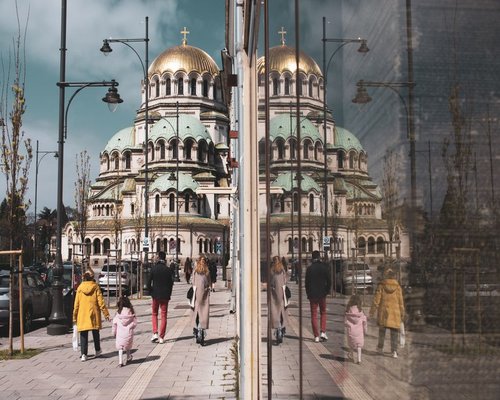evening walk in Sofia